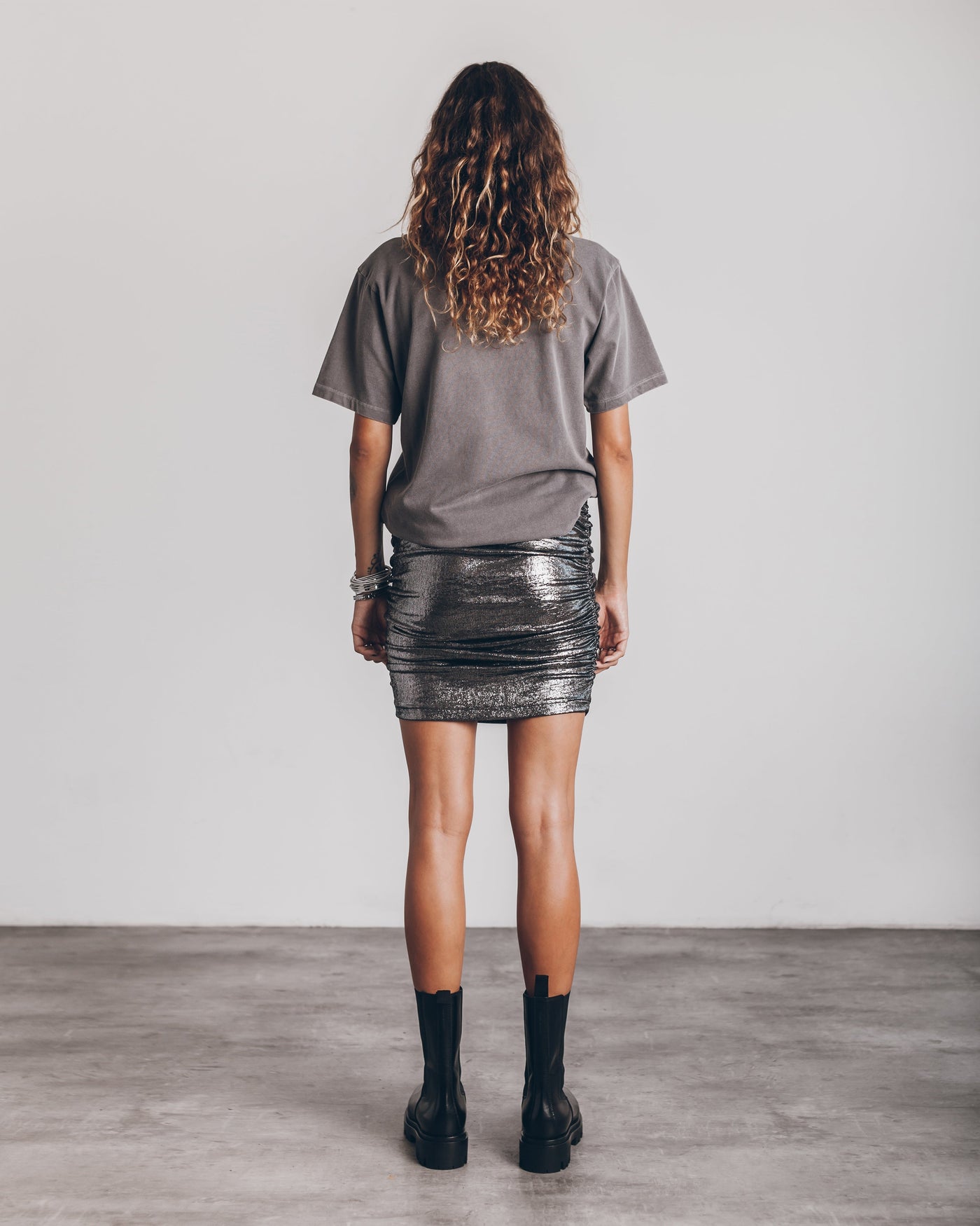 Alana | Stretchy Glitter Skirt