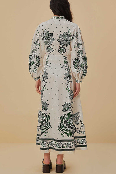 Paisley | Unique Print Long Sleeve Maxi Dress